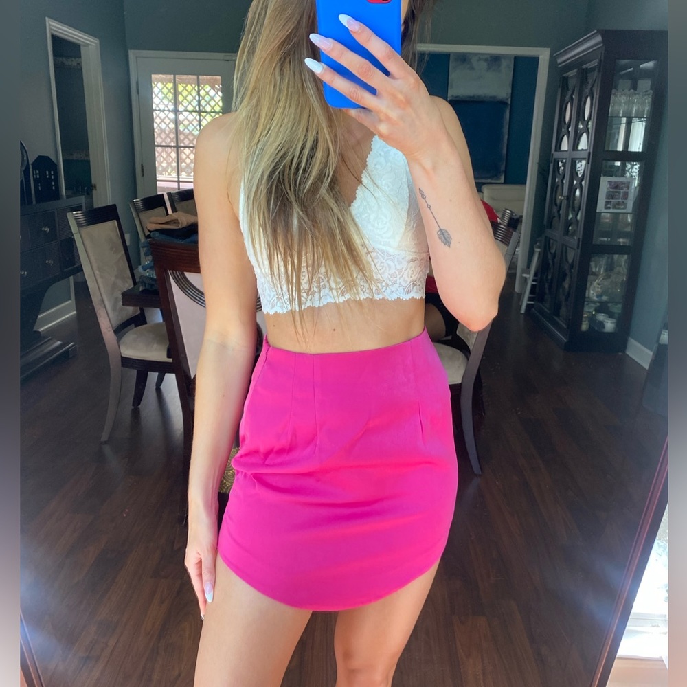 Vici hot pink mini skirt